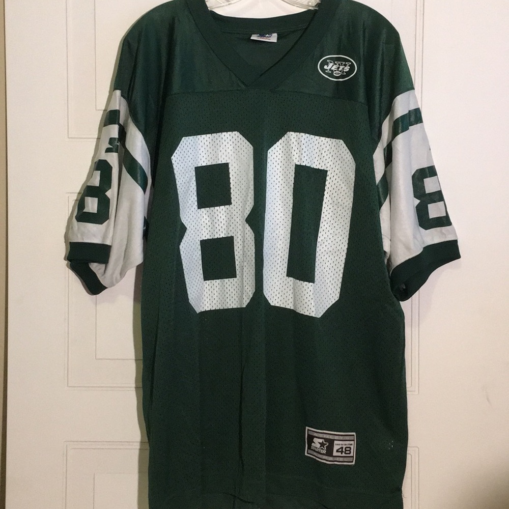 Wayne Chrebet 80 New York Jets Green Player Jersey